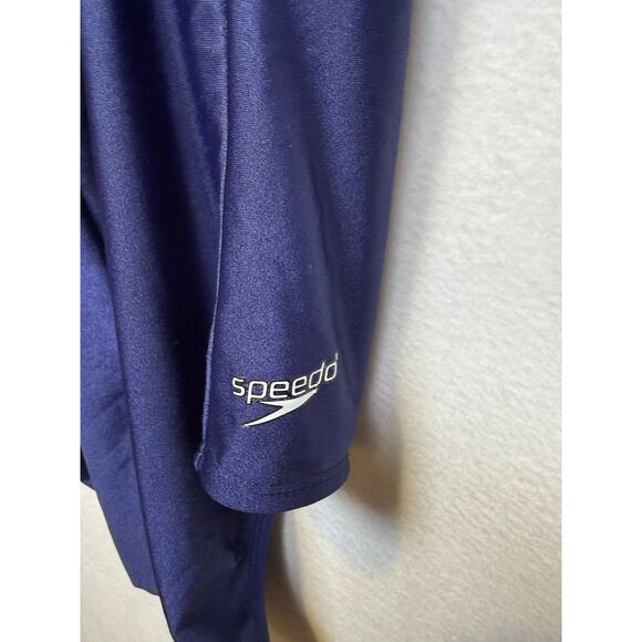 Speedo Women's Aquatic Moderate Ultraback Swimsuit, Navy, Size 12 - Picture 3 of 7